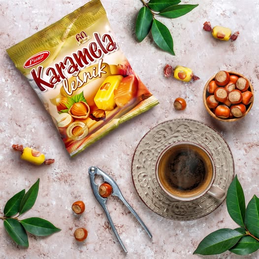 Karamela lešnik 100g Pionir - Beschreibung